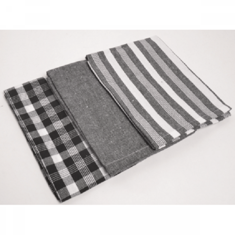 Engholm Viskestykker 3 pk. 100% Genbrugsbomuld