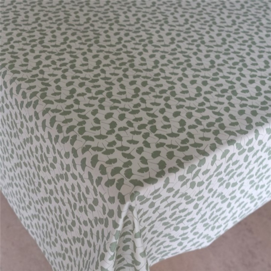 Akryldug Ginko Biloba Støvgrøn 140 Cm Bred