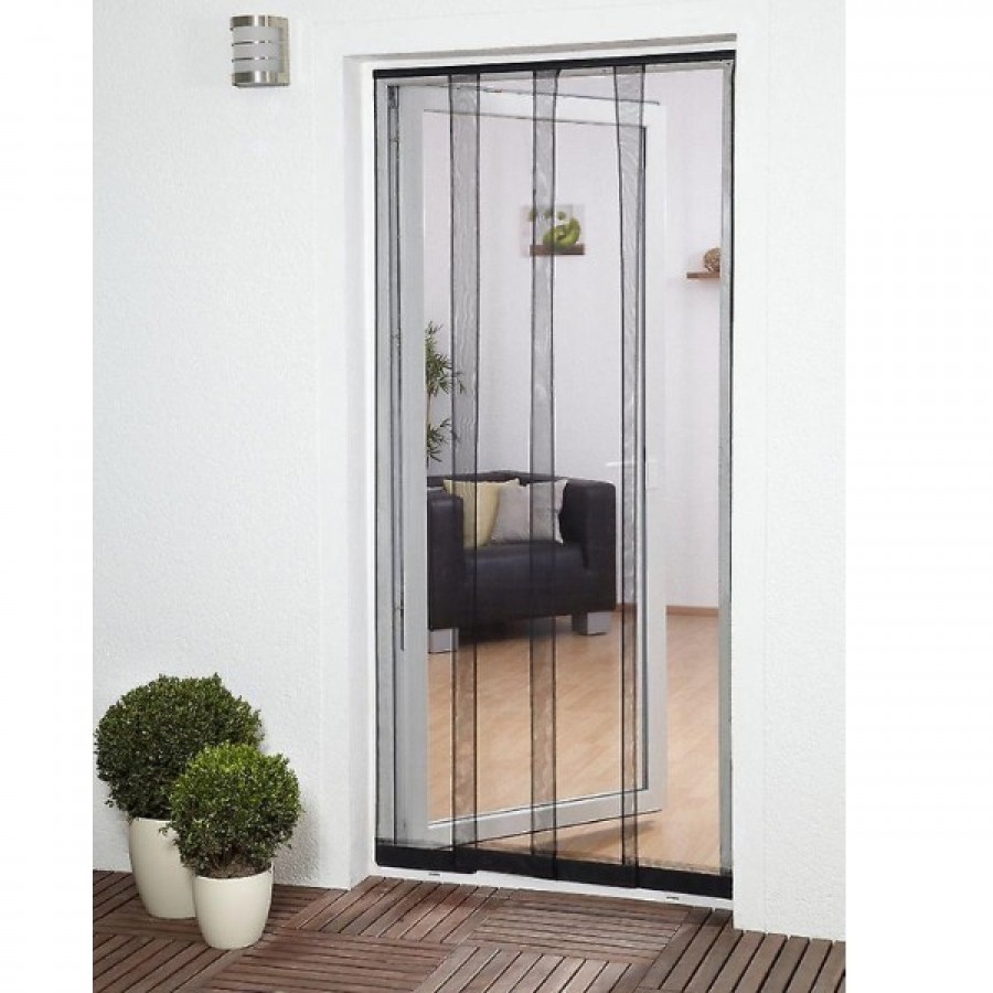 Fluenet /insekt lamel dør 95x240 cm Lysgrå