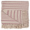 Ib Laursen Bomuldsplaid Creme/Rosa 130x160 cm